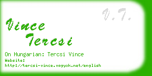 vince tercsi business card